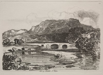 Liber Studiorum: Tan y Beolch, Severní Wales, 1838. od John Sell Cotman