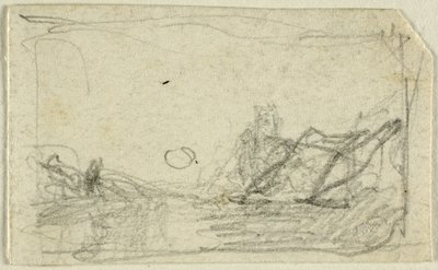 Měsíční svit nad krajinou od John Sell Cotman