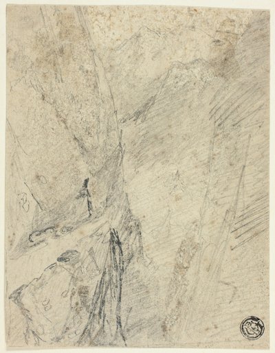 Horská soutěska od John Sell Cotman