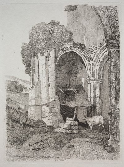 Opatství Rievaulx, Yorkshire, 1810. od John Sell Cotman