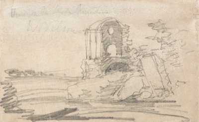 Zničený chrám po Richardu Wilsonovi od John Sell Cotman