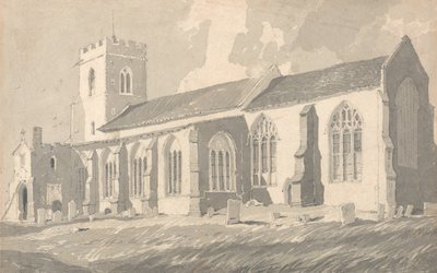 Jižní strana kostela Catfield, Norfolk od John Sell Cotman