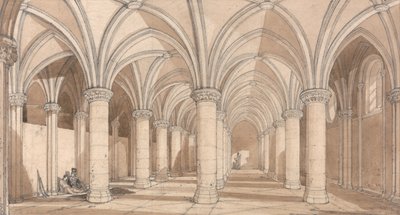 Sál baronů, Mont Saint Michel od John Sell Cotman