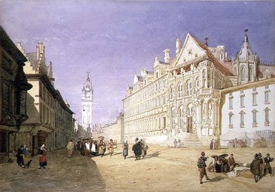Hotel de Ville, Gent od John Sell Cotman