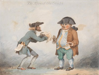 Vzestup akcií (jedna ze sady tří) od John Sell Cotman