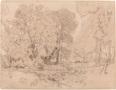 Zalesněná krajina od John Sell Cotman