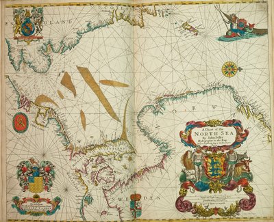 Mapa Severního moře od John Seller
