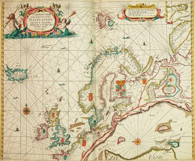 Generální mapa severní plavby od John Seller