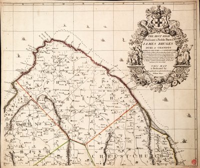 Nová a přesná mapa ostrova Barbados v Americe podle průzkumu Williama Mayo z let 1717 až 1721. od John Senex