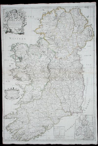Mapa Irska od John Senex