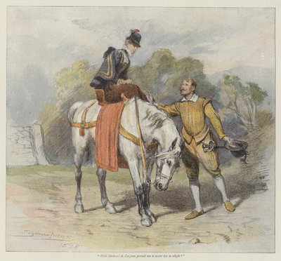 Srdce Denisy (chromolit) od John Seymour Lucas