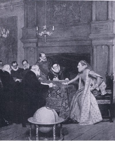 „Námořnictvo krále Španělska je v zahraničí“, z Cassells History of the British People vydané společností Waverley Book Company, kolem 50. let (litho) od John Seymour Lucas