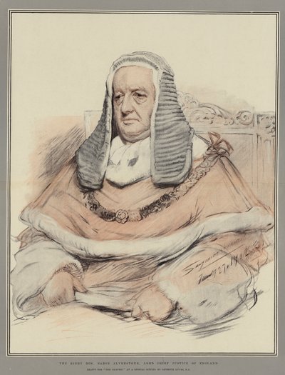 Ctihodný baron Alverstone, lord nejvyšší soudce Anglie od John Seymour Lucas