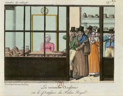 Anglická pomsta nebo, Cukrárna v Palais Royal, c.1815 od John Sharp