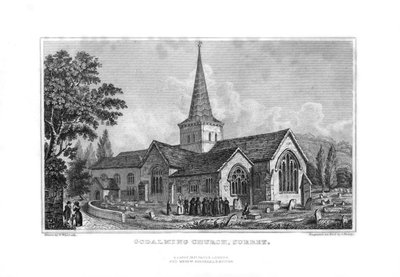 Godalming Church, Surrey, 1829. od John Shury