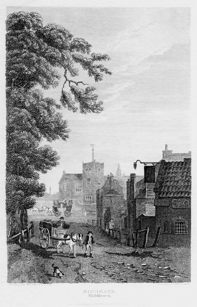 Highgate, Londýn, 1814. od John Shury