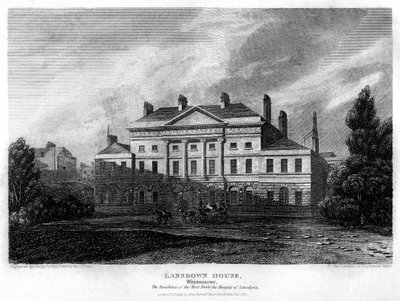 Lansdowne House, Westminster, Londýn, 1815. od John Shury