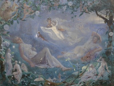 Scéna ze Snu noci svatojánské, 1873. od John Simmons