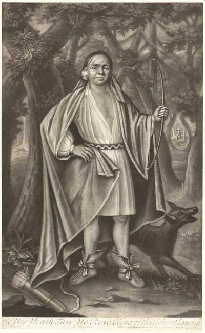 Ho Nee Yeath Taw No Row, král Generethgaricku od John Simon after John Verelst