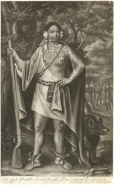 Sa Ga Yeath Qua Pieth Tow, král Maquas od John Simon after John Verelst