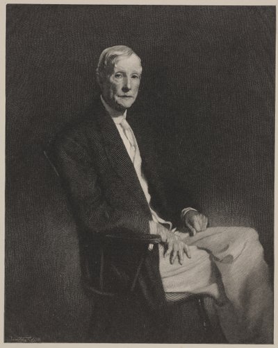 Portrét Johna D. Rockefellera, tisk vytvořil Timothy Cole od John Singer (after) Sargent