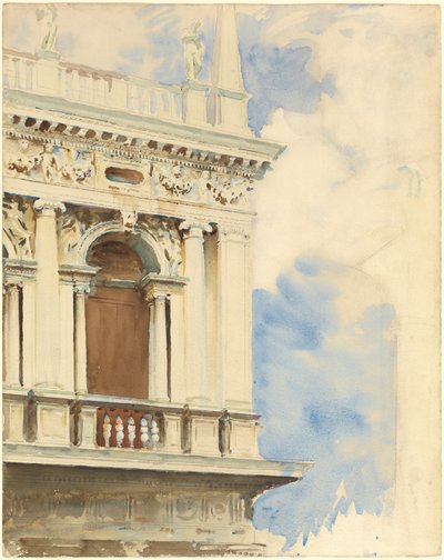 Koutek knihovny v Benátkách, 19041907. od John Singer Sargent