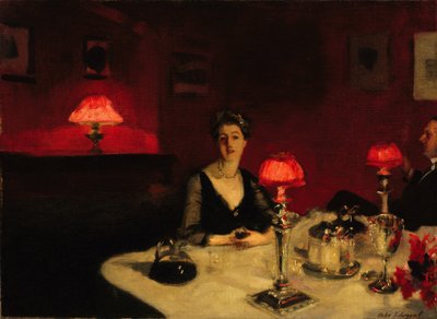 ""Večeře v noci"" Peinture od Johna Singera Sargenta (1856-1925) 1884 Muzea výtvarných umění v San Franciscu, Kalifornie od John Singer Sargent