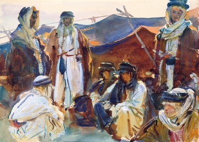 Beduínský tábor, 1905-06 (wc na papíře) od John Singer Sargent