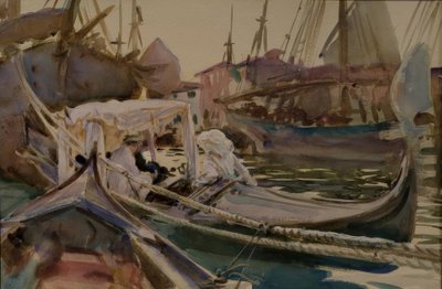 Při kreslení na Giudecca od John Singer Sargent