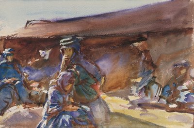 Černý stan (wc na papíře) od John Singer Sargent