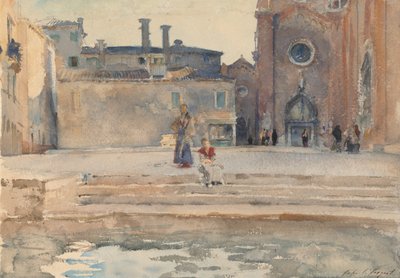 Campo dei Frari, Benátky, c. 1880. od John Singer Sargent