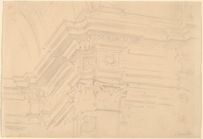 Královská kaple Entablature, Granada, 1912. od John Singer Sargent