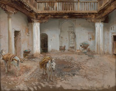 Nádvoří, Casa del Chapiz od John Singer Sargent
