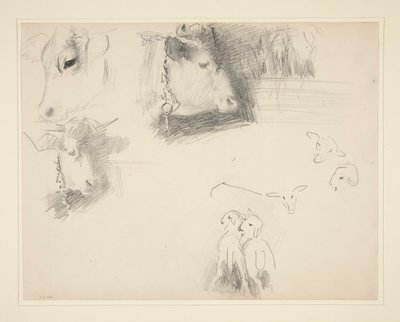 Krávy a ovce od John Singer Sargent