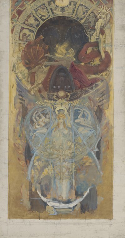 Design for Boston Public Library, 1890-4 od John Singer Sargent