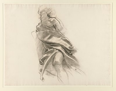 Detail Draperie [Crayon study no. 5,14] od John Singer Sargent