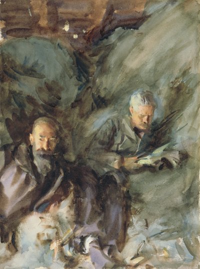 V seníku, kolem 1904-07 (wc na papíře) od John Singer Sargent