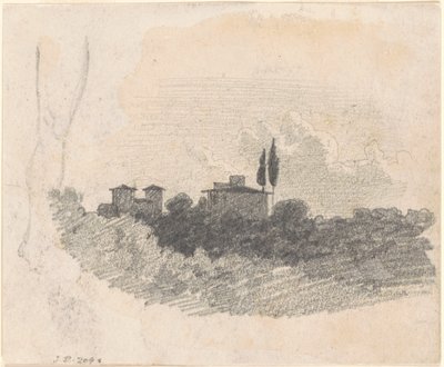 Italská vila [recto], 1870-1872. od John Singer Sargent