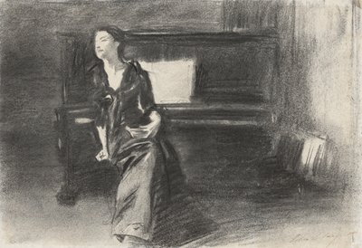 Dáma u klavíru od John Singer Sargent