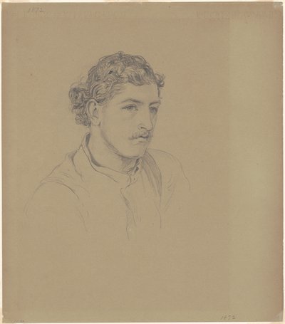 Muž s kudrnatými vlasy od John Singer Sargent