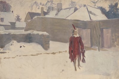Mannikin ve sněhu od John Singer Sargent