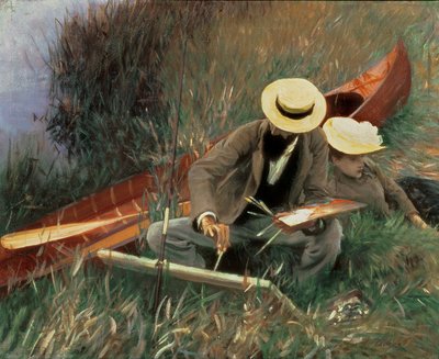Paul Helleu Sketching his Wife, 1889 od John Singer Sargent