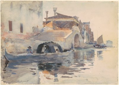 Ponte Panada, Fondamenta Nuove, Benátky od John Singer Sargent
