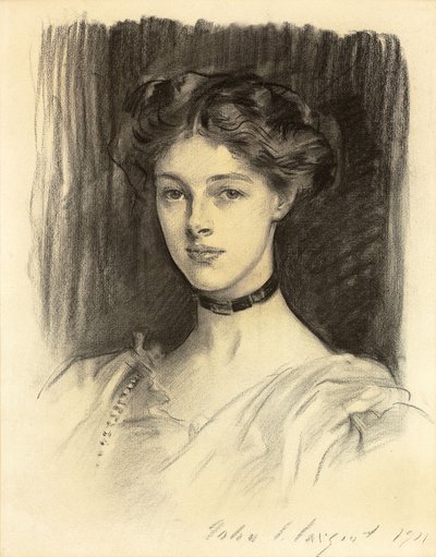 Portrét Evy Katherine Balfourové, pozdější lady Buxtonové od John Singer Sargent