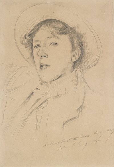 Portrét Vernona Lee, 1889 od John Singer Sargent