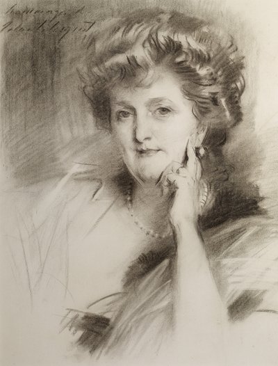 Portrét ženy, po roce 1900 (křída na tkaném papíře) od John Singer Sargent