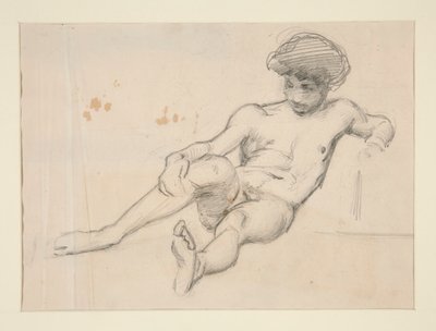 Ležící nahá postava od John Singer Sargent