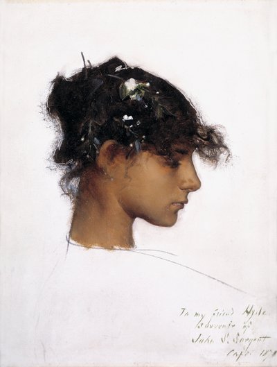 Rosina Ferrara, vedoucí dívky Capri od John Singer Sargent