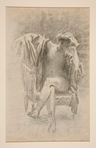 Sedící postava od John Singer Sargent