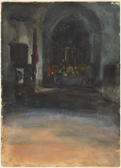 Interiér španělského kostela, c. 1880. od John Singer Sargent